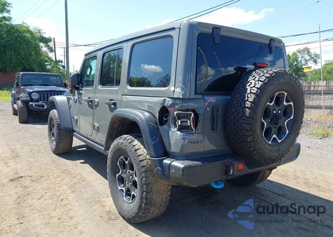 2022 Jeep Wrangler 4Xe Unlimited Rubicon 4X4 из США, поврежденный, VIN 1C4JJXR69NW257809